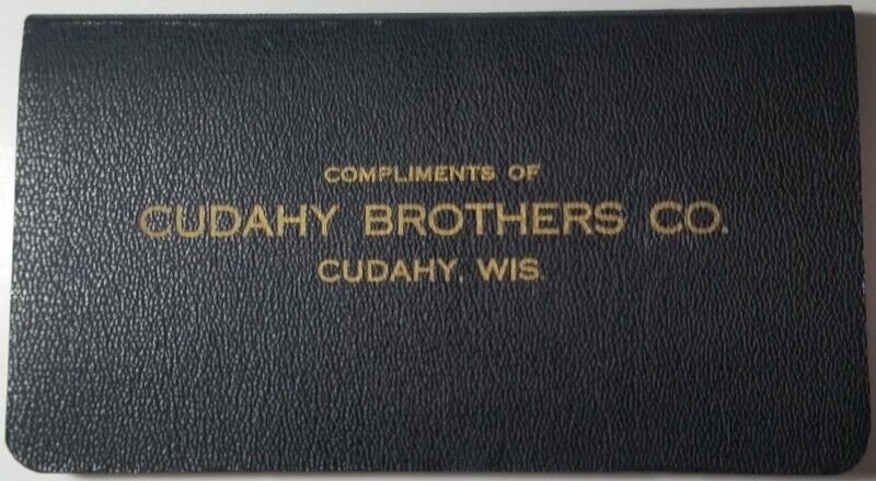1941-1942 Cudahy (WI) Brothers Company Pork & Beef Packers Memo Booklet