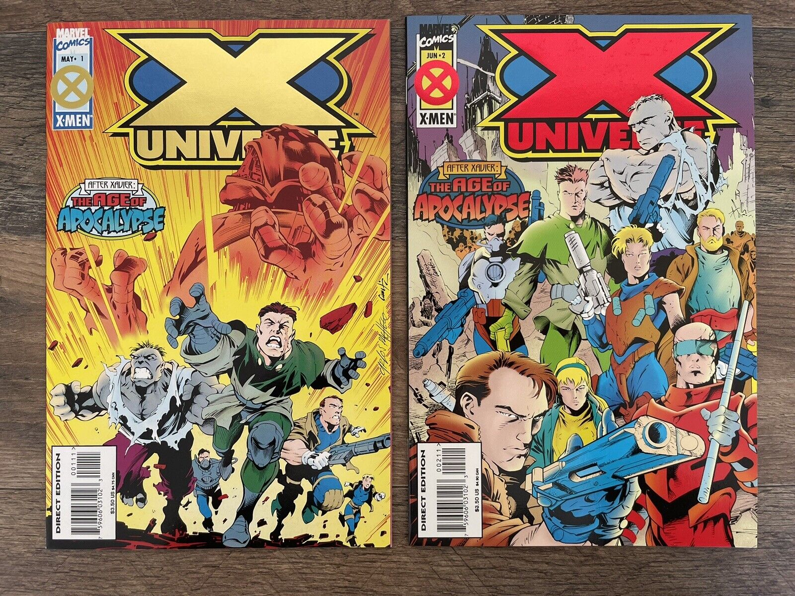 X-Universe #1 #2 • KEY 1st Appearance Of Empath Age Of Apocalypse (Marvel 1995)
