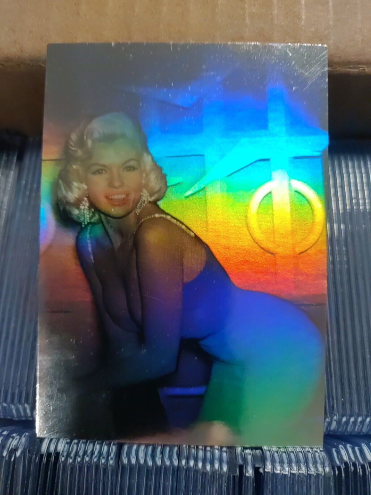 Jayne Mansfield Hollywood Legends 1992 Hologram Trading Card Insert SC1