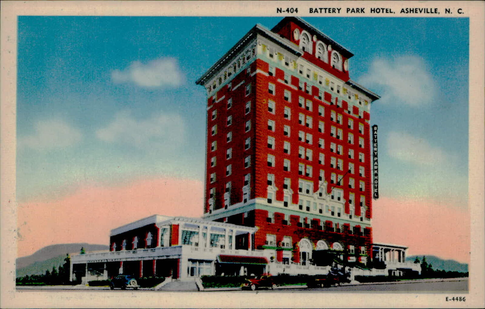 Postcard: BATTERY PARK HOTEL, ASHEVILLE, N. C.