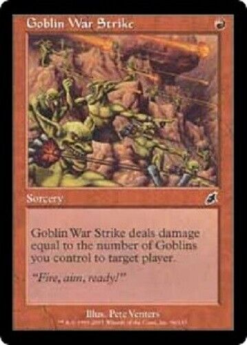 Goblin War Strike X1 NM-VLP  Magic the Gathering MTG Scourge # 96
