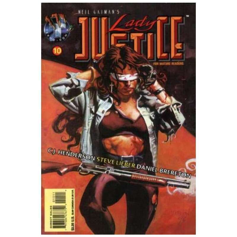 Neil Gaiman's Lady Justice (1995 series) #10 in VF + condition. Tekno comics [q\