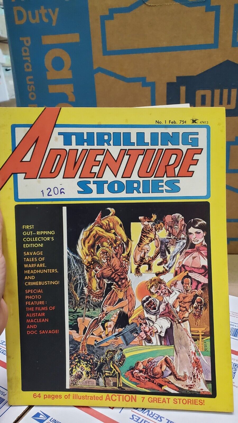 Thrilling Adventure Stories #1; 1975; Russ Heath p.o.w camp art