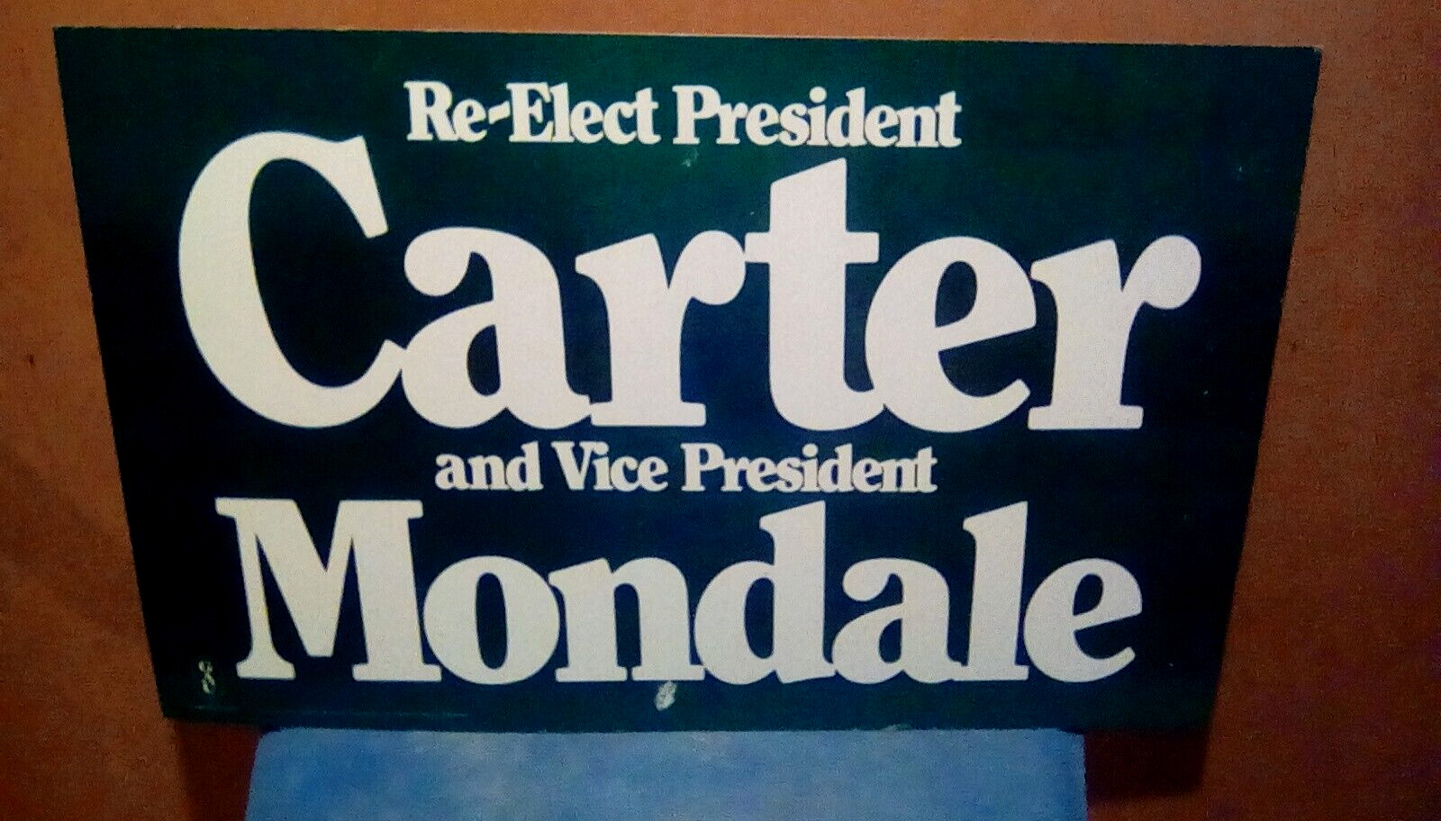 1980 CARTER MONDALE PRESIDENT VICE PRESIDENT RE-ELECTION CAMPAIGN POSTER - RARE