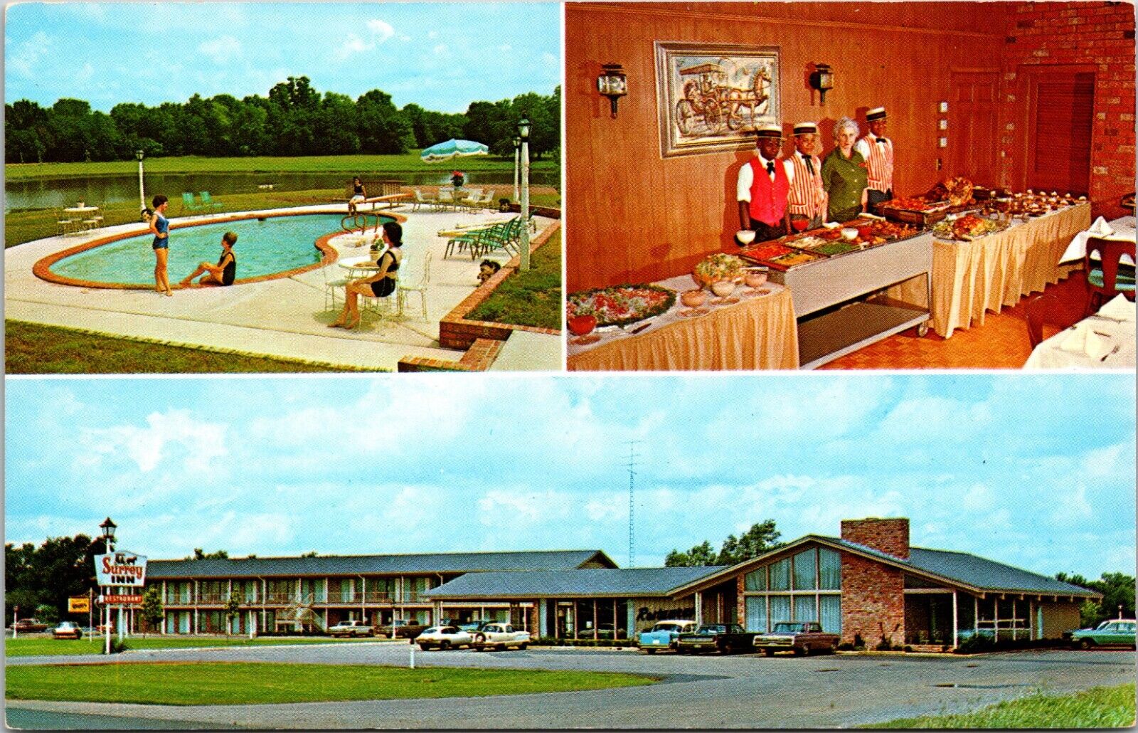 Surrey Inn, Caldwell, Texas - Postcard