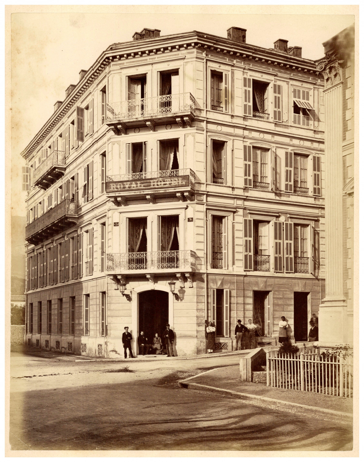 France, Paris, Hotel Royal Vintage Print, Albumin Print 29x22.5 Circa