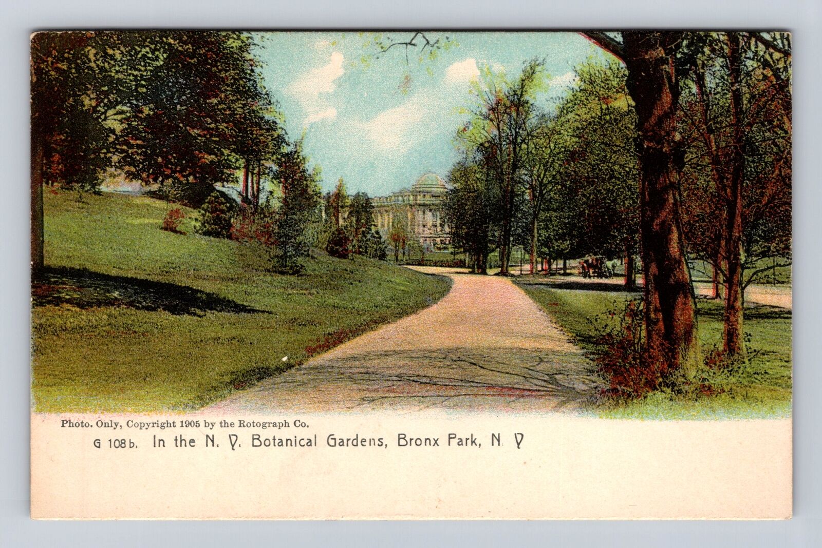 New York City NY, Bronx Park, NY Botanical Gardens, Antique Vintage Postcard