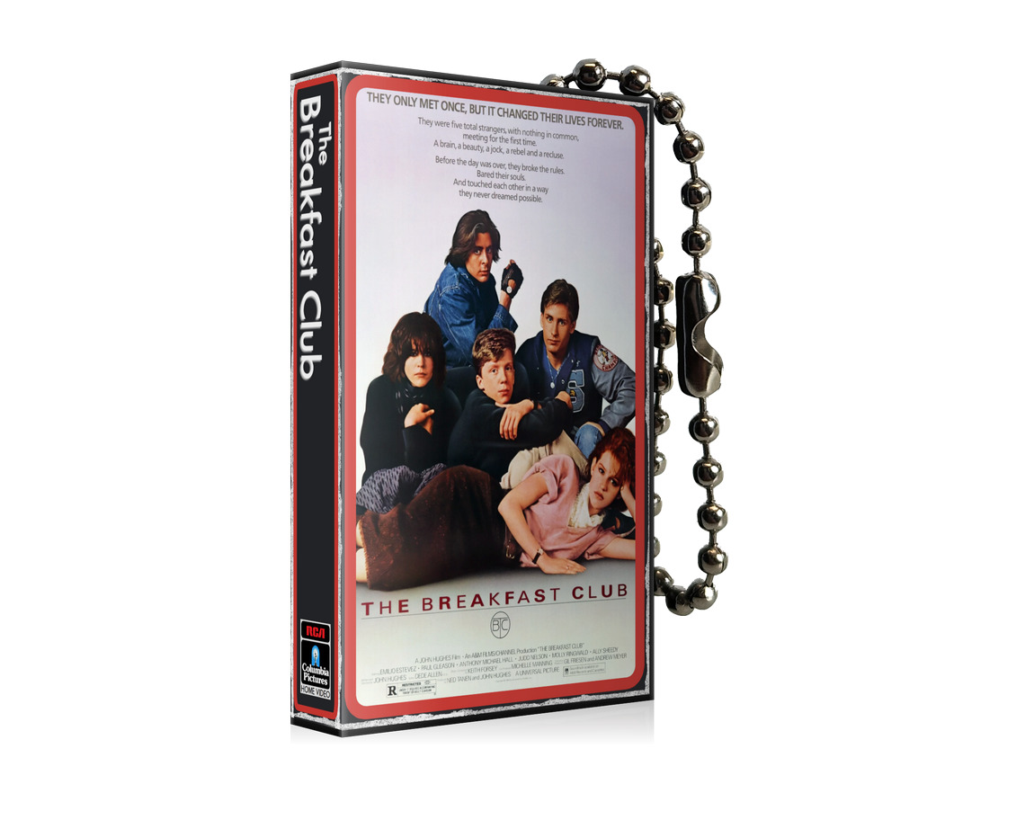 The Breakfast Club Classic Movie VHS  Keychain, Gift For Dad, Gift For Friends