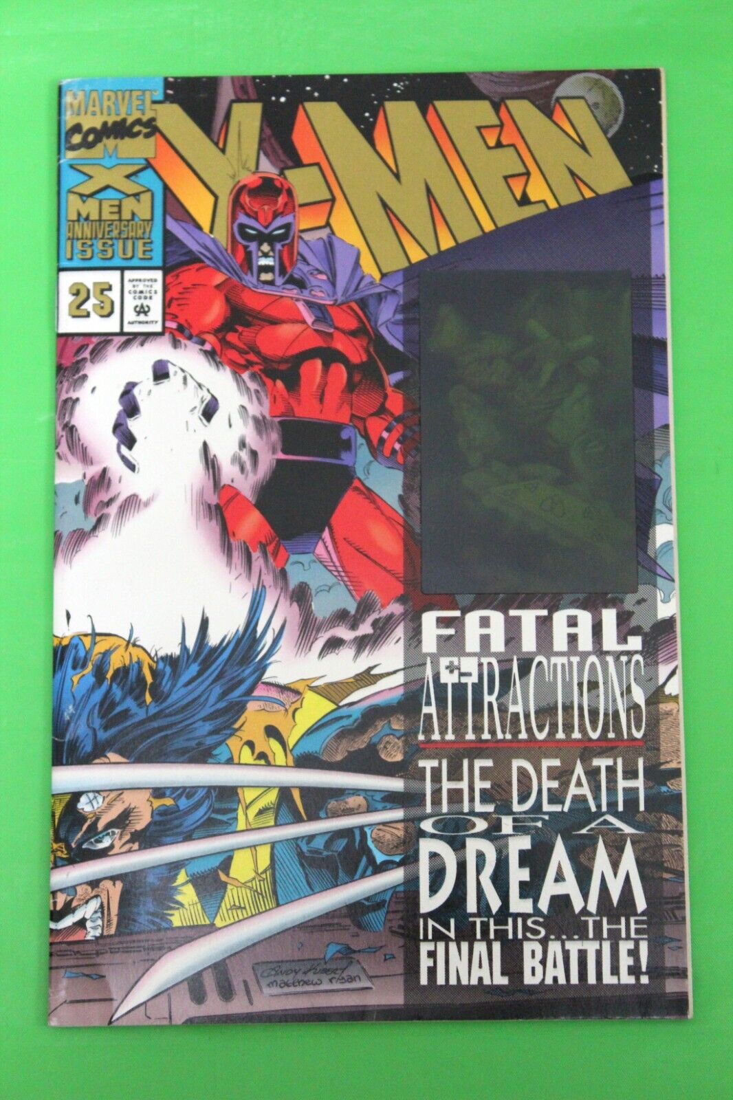 X-Men 25 GOLD VARIANT Magneto Rips Adamantium From Wolverine RARE 30th Ann 1993
