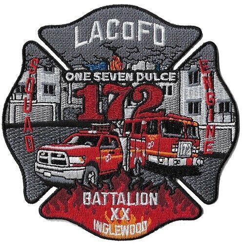 LA County Station 172 - Inglewood One Seven Dulce NEW Fire Patch 