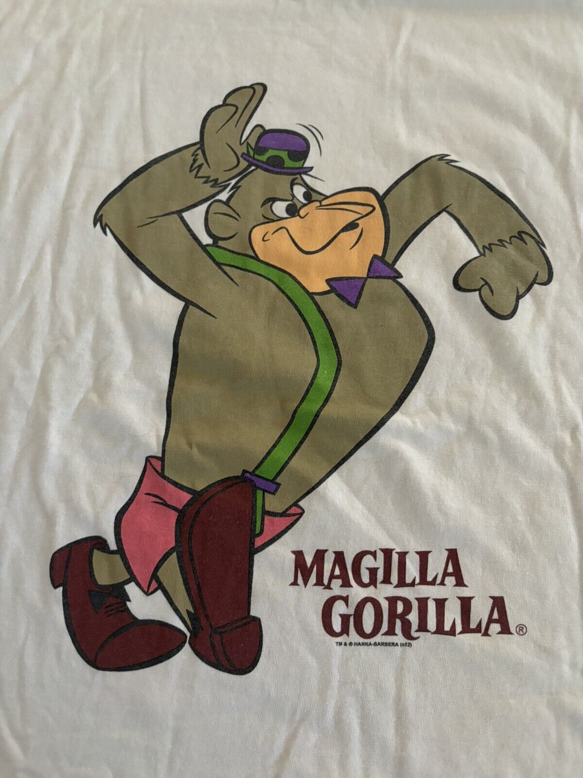 Vintage Licensed Hanna Barbera Magilla Gorilla  Ringer T-Shirt L Large