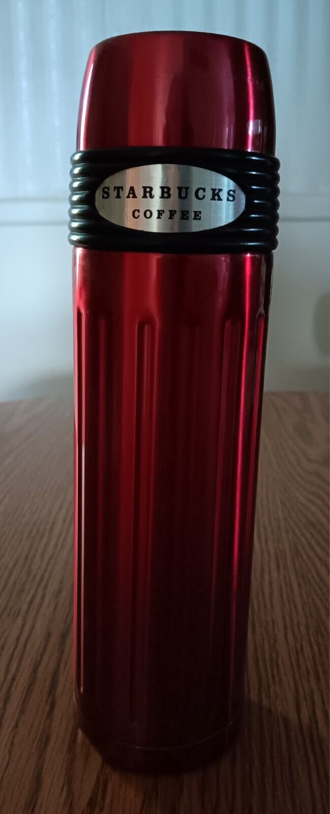 Starbucks 2004 Coffee Berry Red Slim Thermos 16oz Bullet Stainless Steel