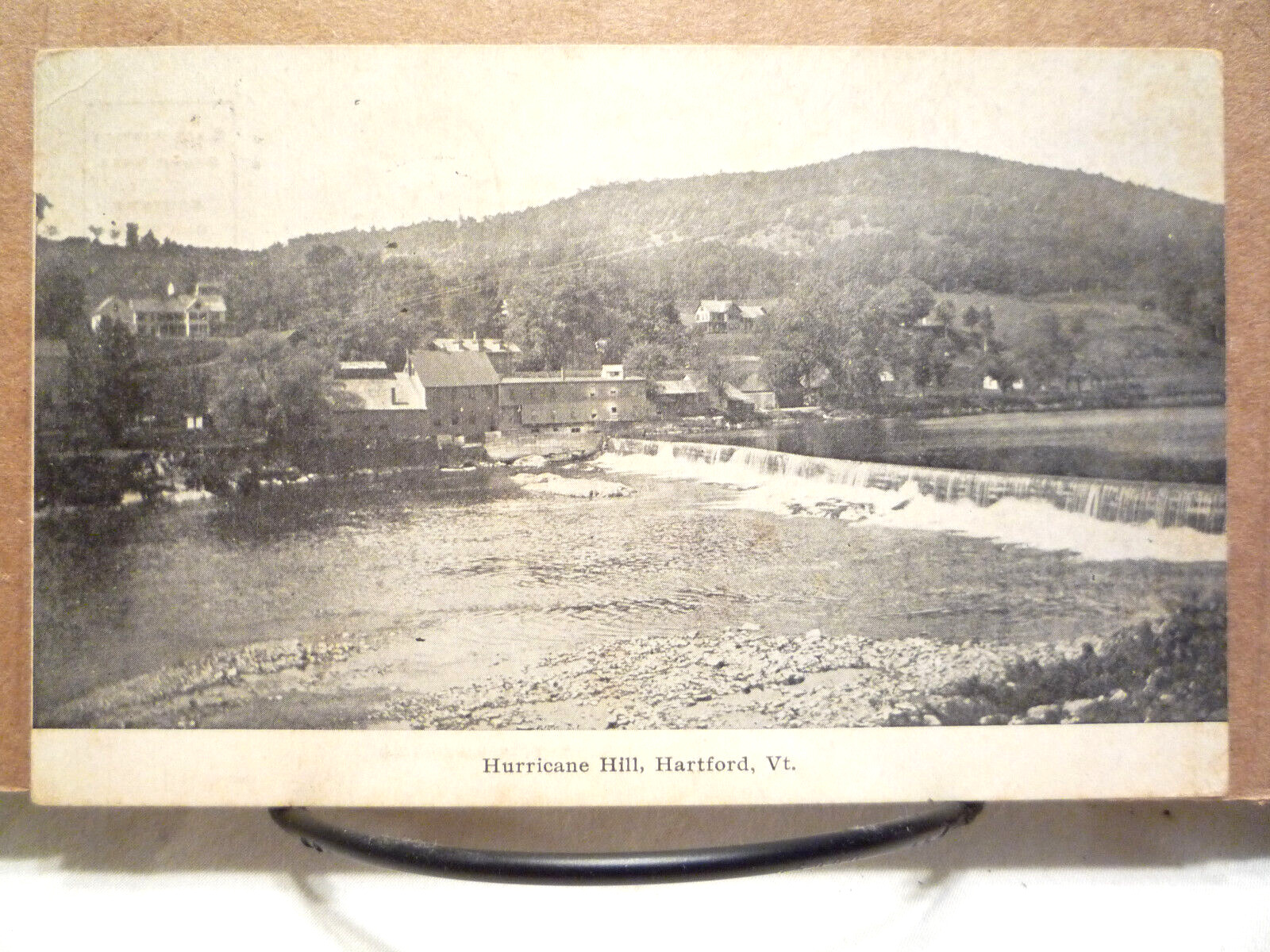 1909 Vermont VT Postcard ~ Hartford, Birdseye View Hurricane Hill & Dam