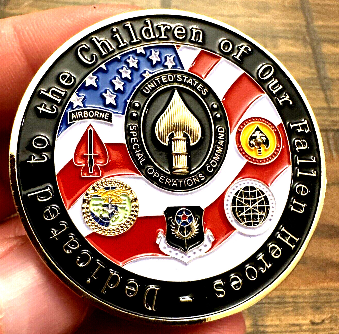 Rare Special Operations Dedicated to the Children of our Fallen Heroes Coin