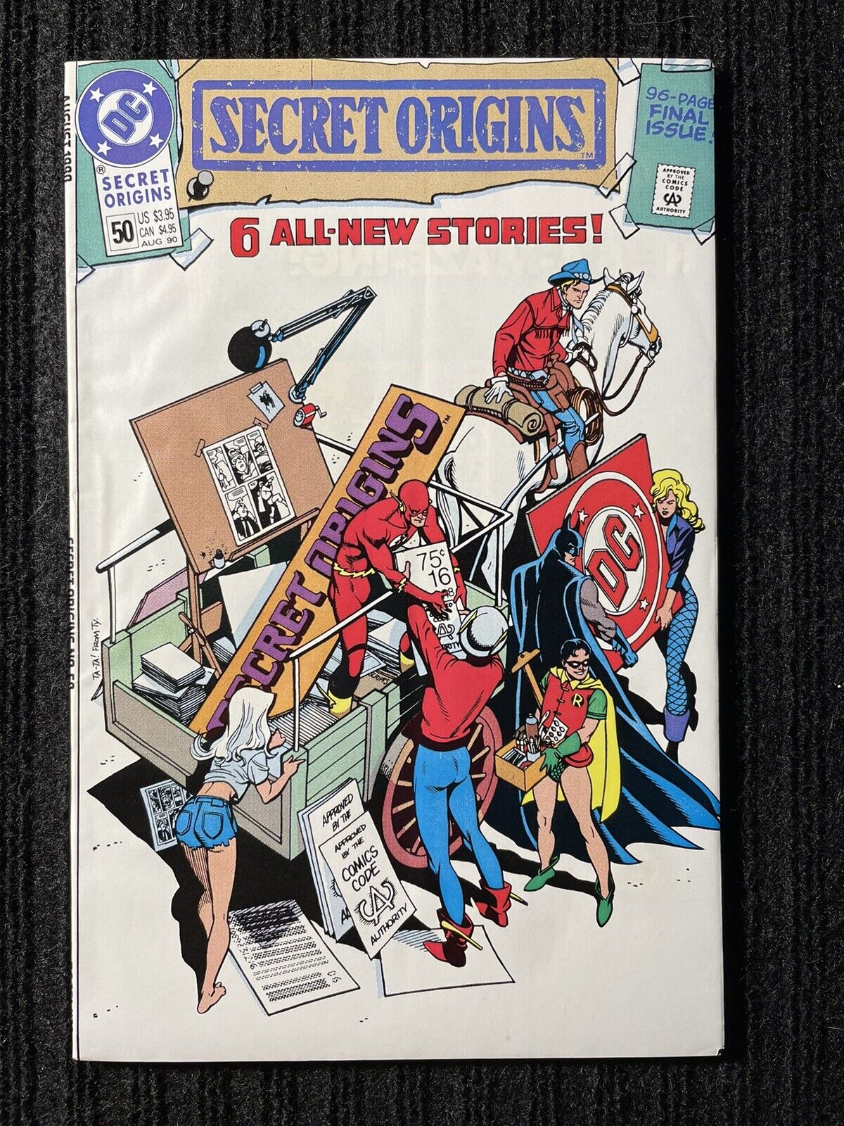 DC Secret Origins #50. 96pg Final Issue George Perez 1990
