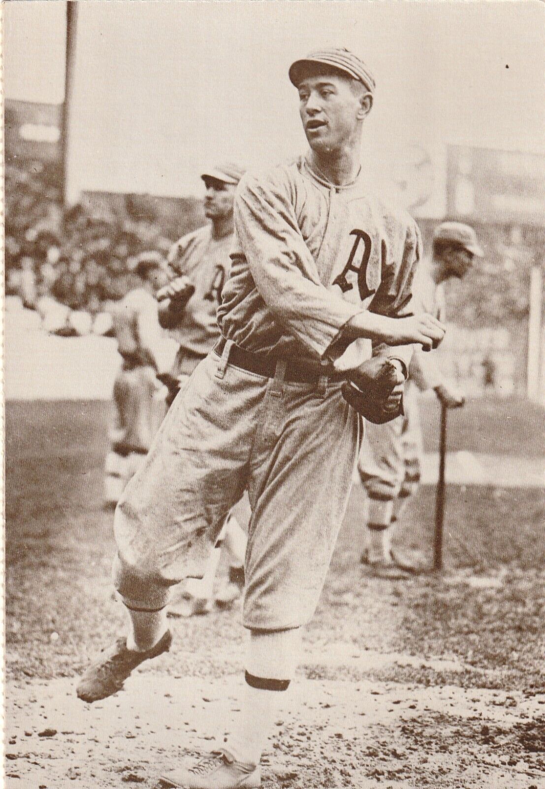 Vintage Postcard Baseball Player Leslie Ambrose (Bullet Joe) Bush Unposted MLB