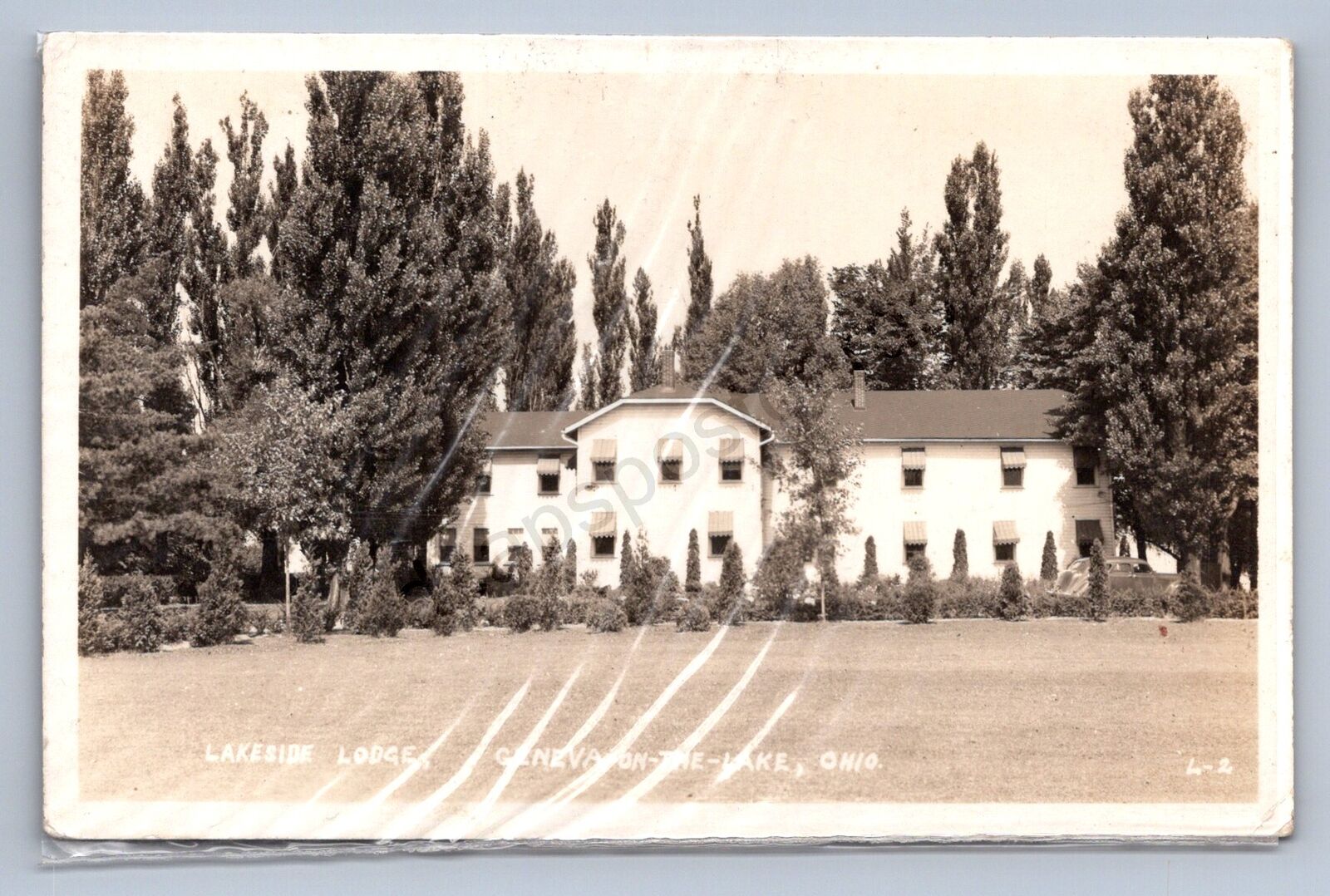 J87/ Geneva-On-The-Lake Ohio RPPC Postcard c1930 Lakeside Lodge  1786