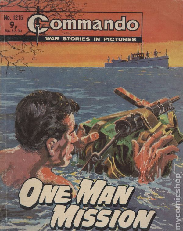 Commando War Stories in Pictures #1215 VG 1978 Stock Image Low Grade