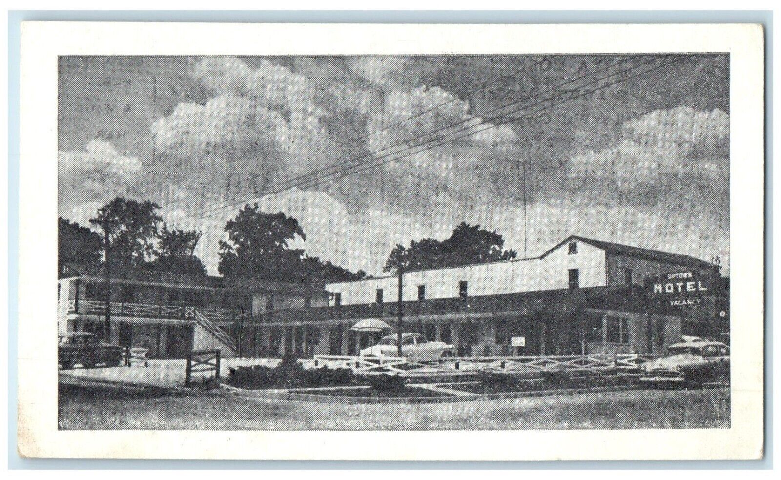c1940 Ultra Modern Up-Town Motel Wall Carpeting Greenville Illinois IL Postcard