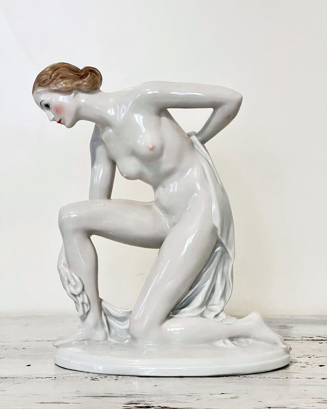 1930’s Karl Lysek Rosenthal Nude Woman \