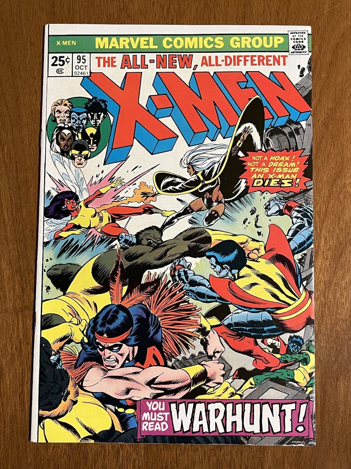 The X-Men #95/Bronze Age Marvel Comic Book/Death of Thunderbird/VF