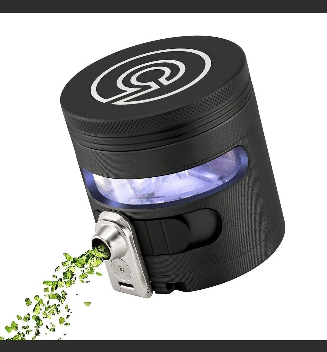 Tectonic9 MANUAL Herb Grinder w/ AUTOMATIC Electric Herbal Spice Dispenser 