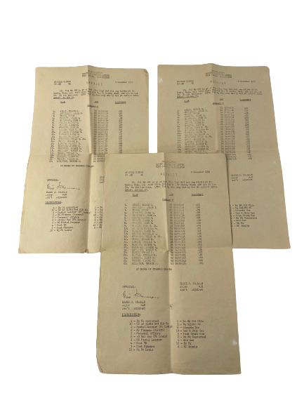3 Vintage Copies Special Orders December 9 1950 Company B Fort Lewis