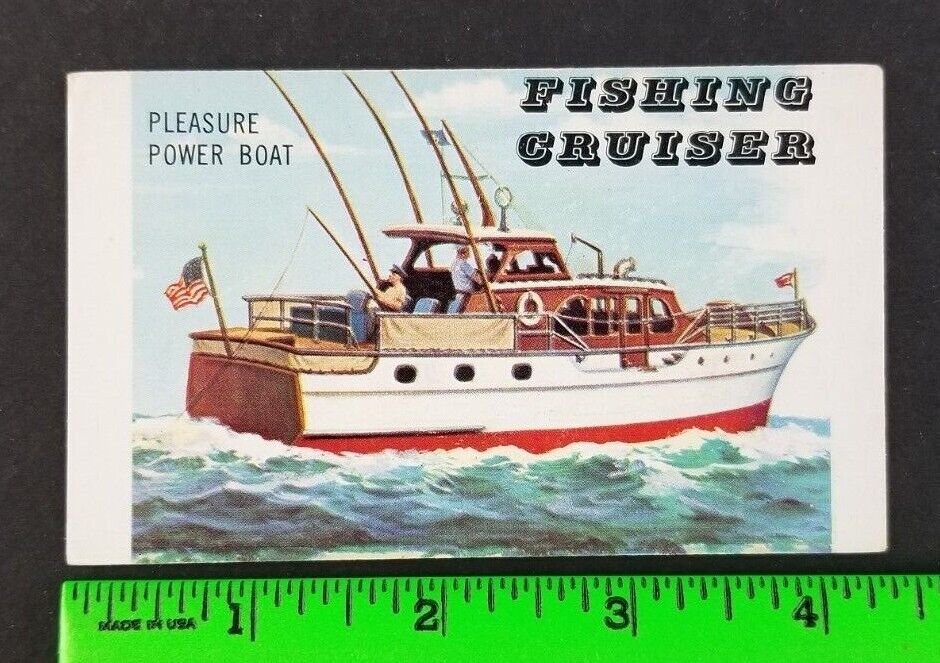 Vintage 1955 Fishing Cruiser Topps Doeskin Card #153