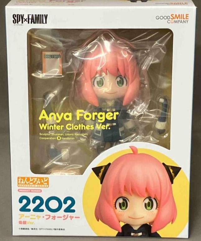 USED Nendoroid Spy X Family Anya Forger Winter Clothes Ver. Figure