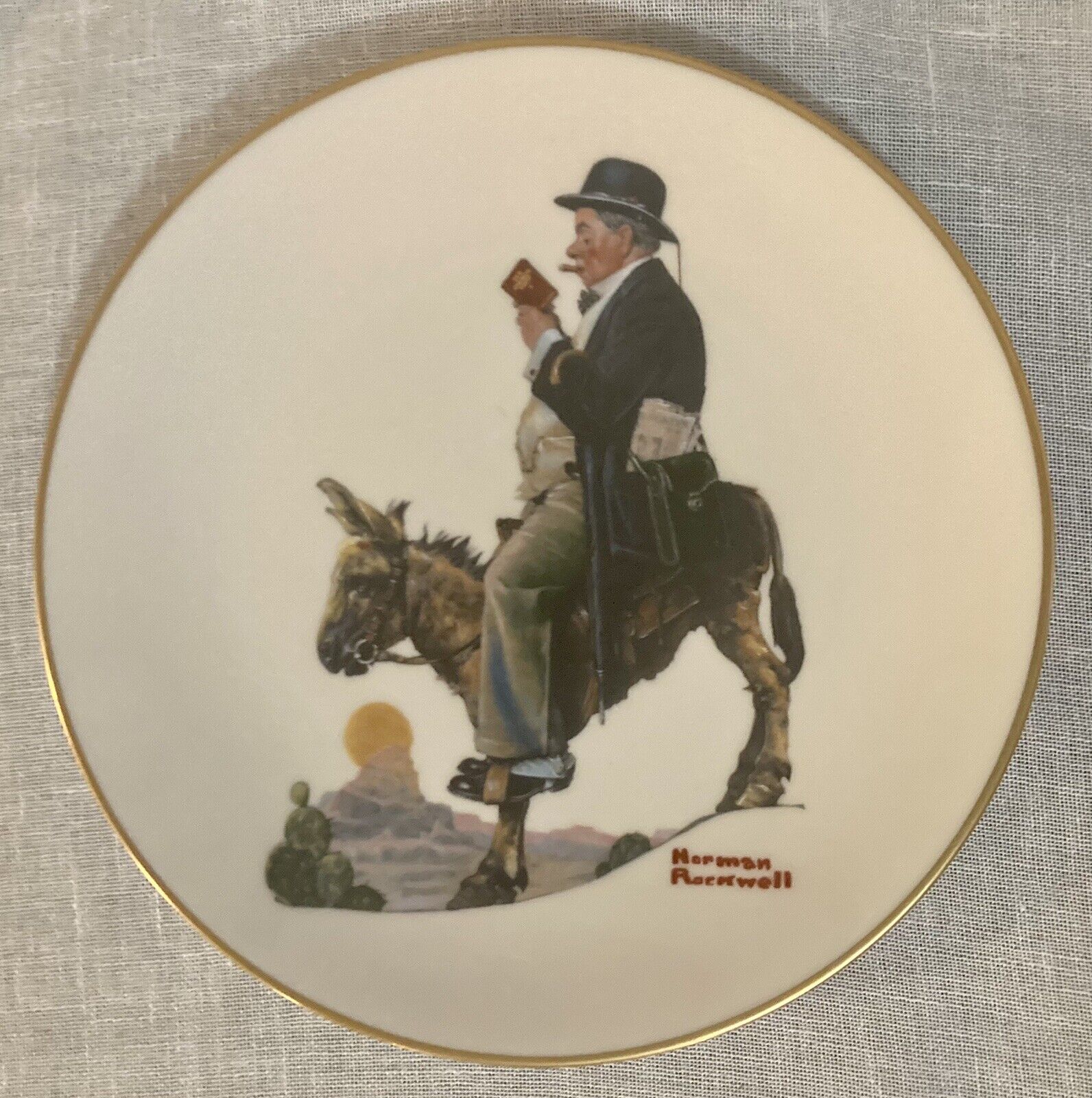 Norman Rockwell Saturday Evening Post Classics The Tourist Collectible Plate