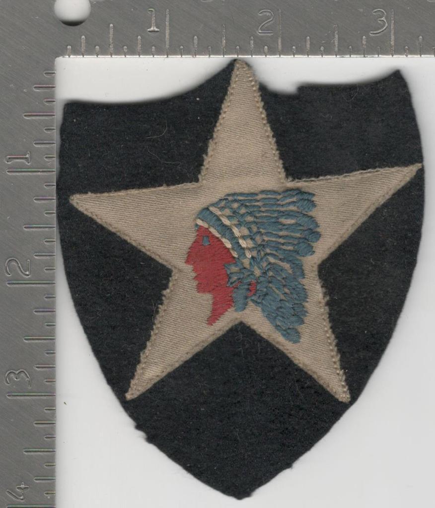 Pre WW 2 US Army 2nd Infantry Division Layered Wool Patch Inv# K0208