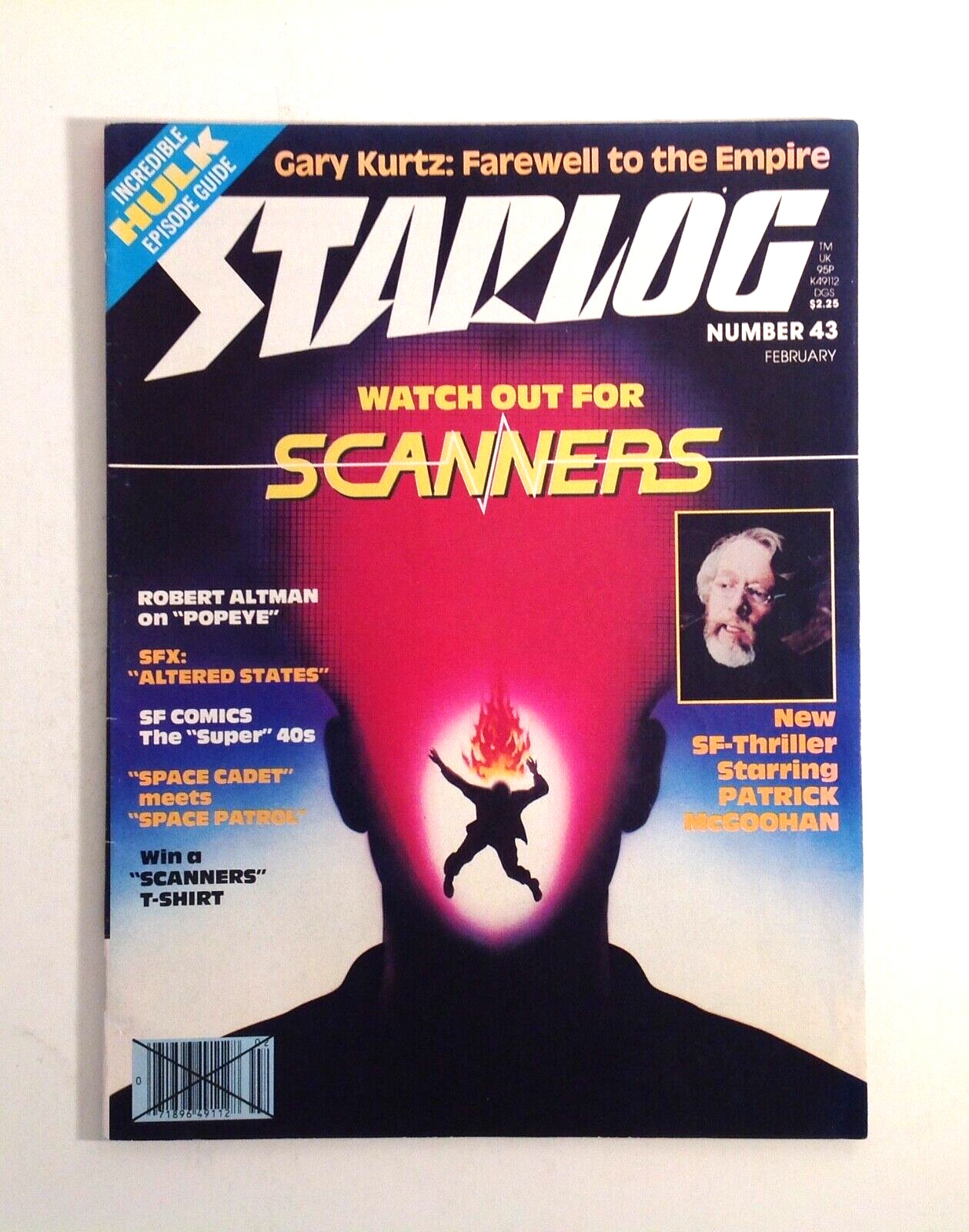 Starlog Magazine February 1981 #43 Scanners Cover Science Fiction