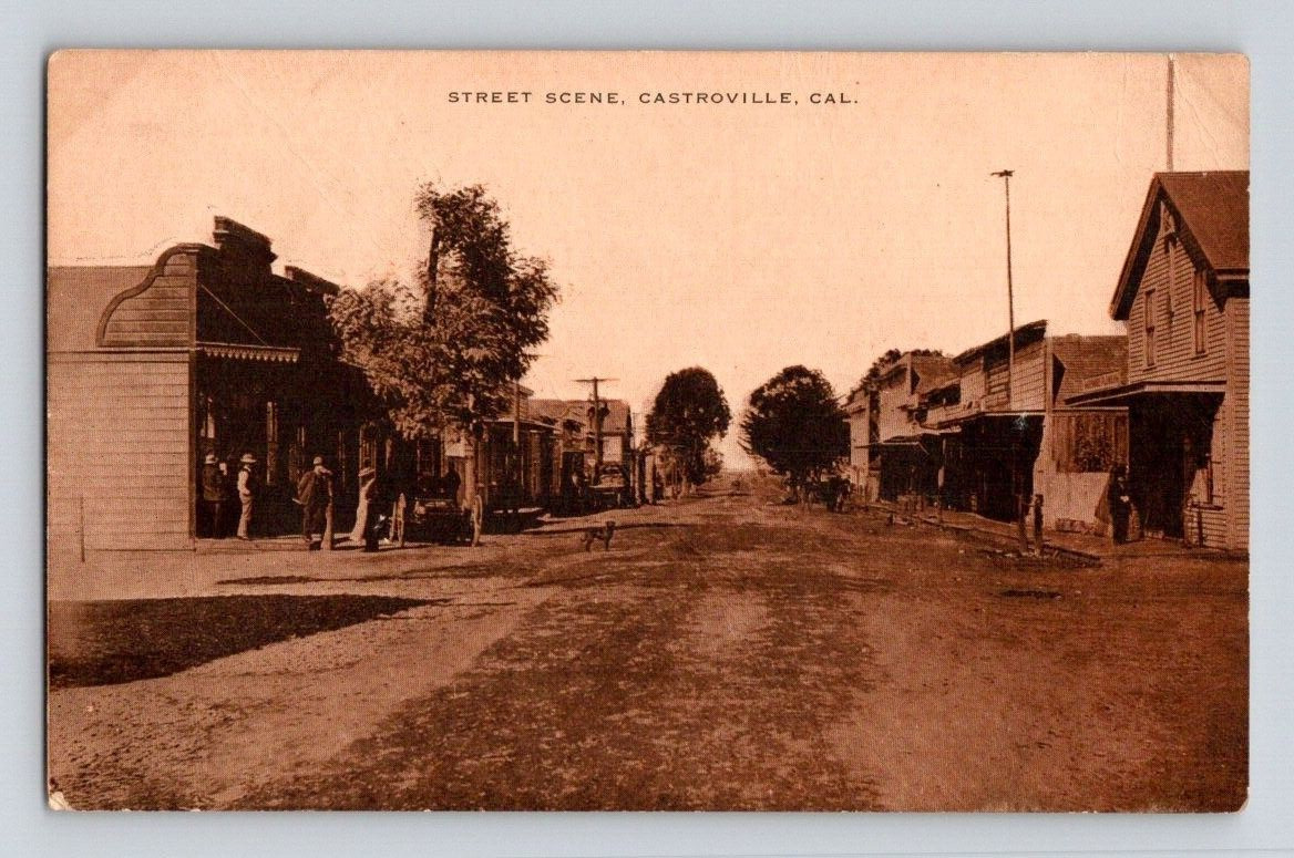 1910. CASTROVILLE, CAL. STREET SCENE. POSTCARD. FF15