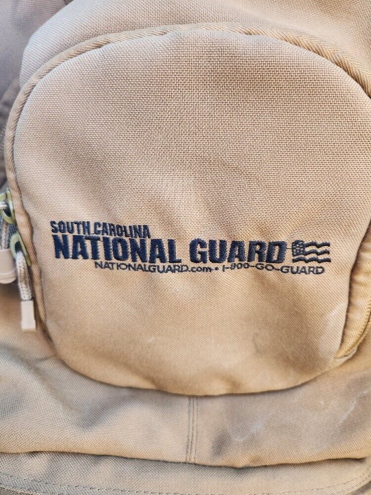 US Army South Carolina National Guard Coyote Tan Backpack  Large Multi-use