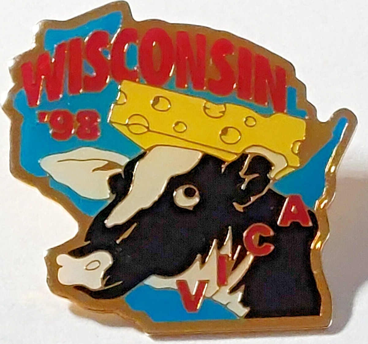 VICA (Vocational Industrial Clubs of America) 1998 Wisconsin Lapel Pin