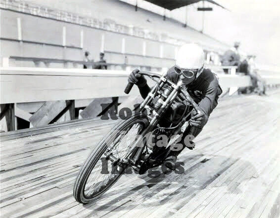  Motorcycle Board Track Racing Daredevil #4 1915-20 old photo Vintage  8 X 10  
