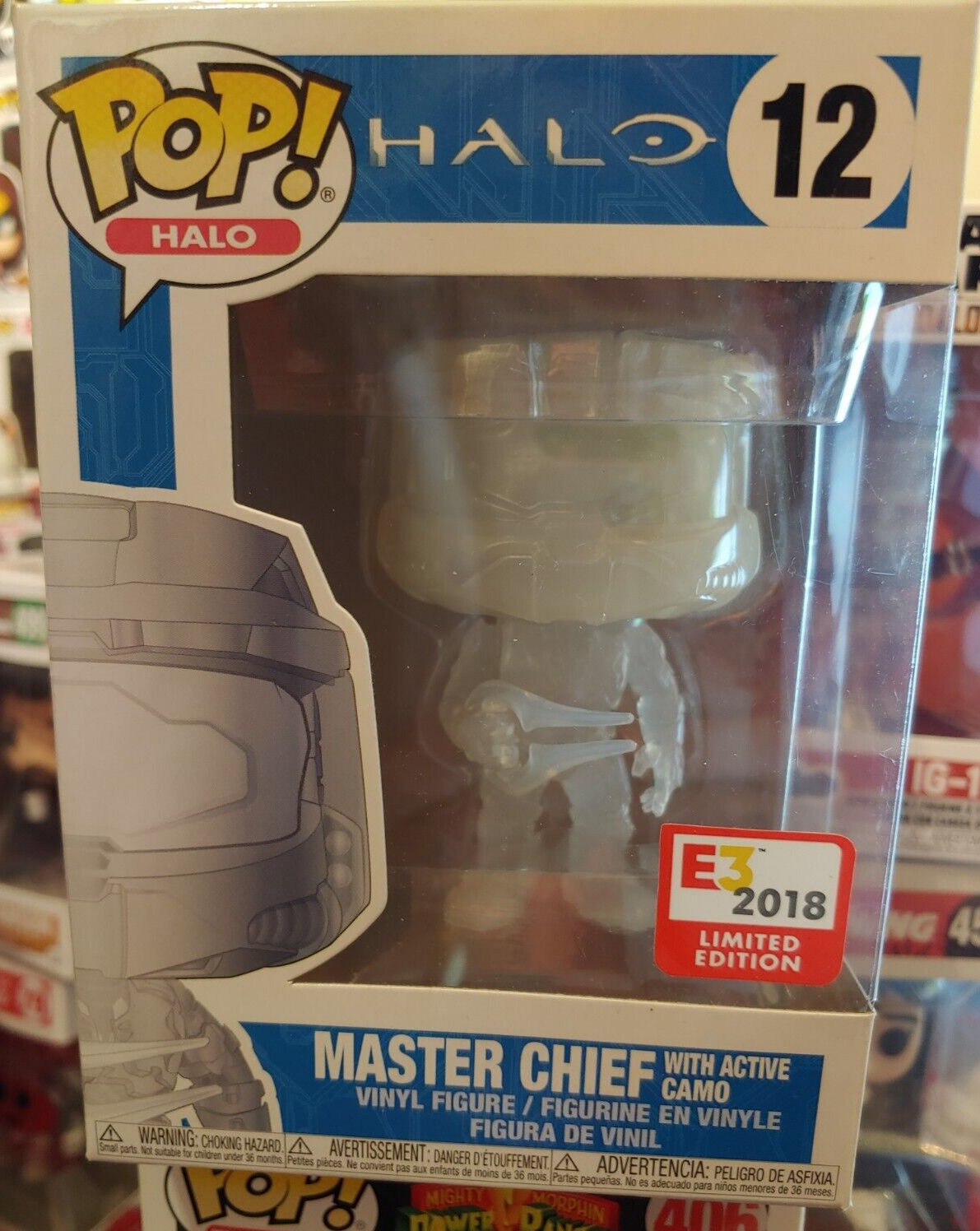Funko Pop - Master Chief #12 (With Active Camo) - E3 Exclusive 2018 - Halo