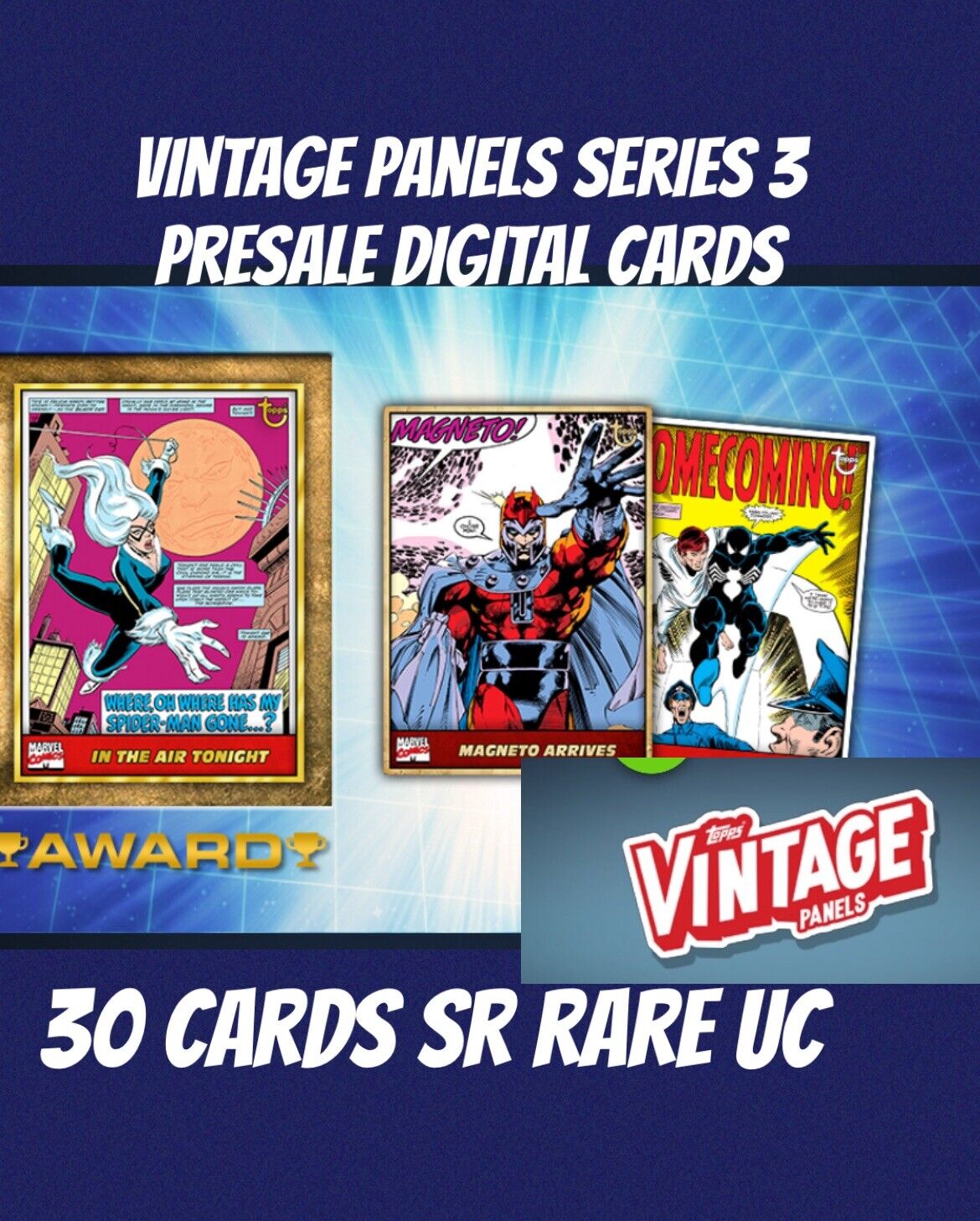 Topps Marvel Collect SERIES 3 VINTAGE PANELS  30 CARD PRESALE SHIPS WEEKLY