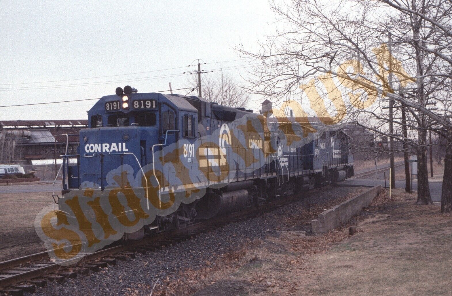 Vtg 1997 Train Slide 8191 CR Conrail Engine X2O137