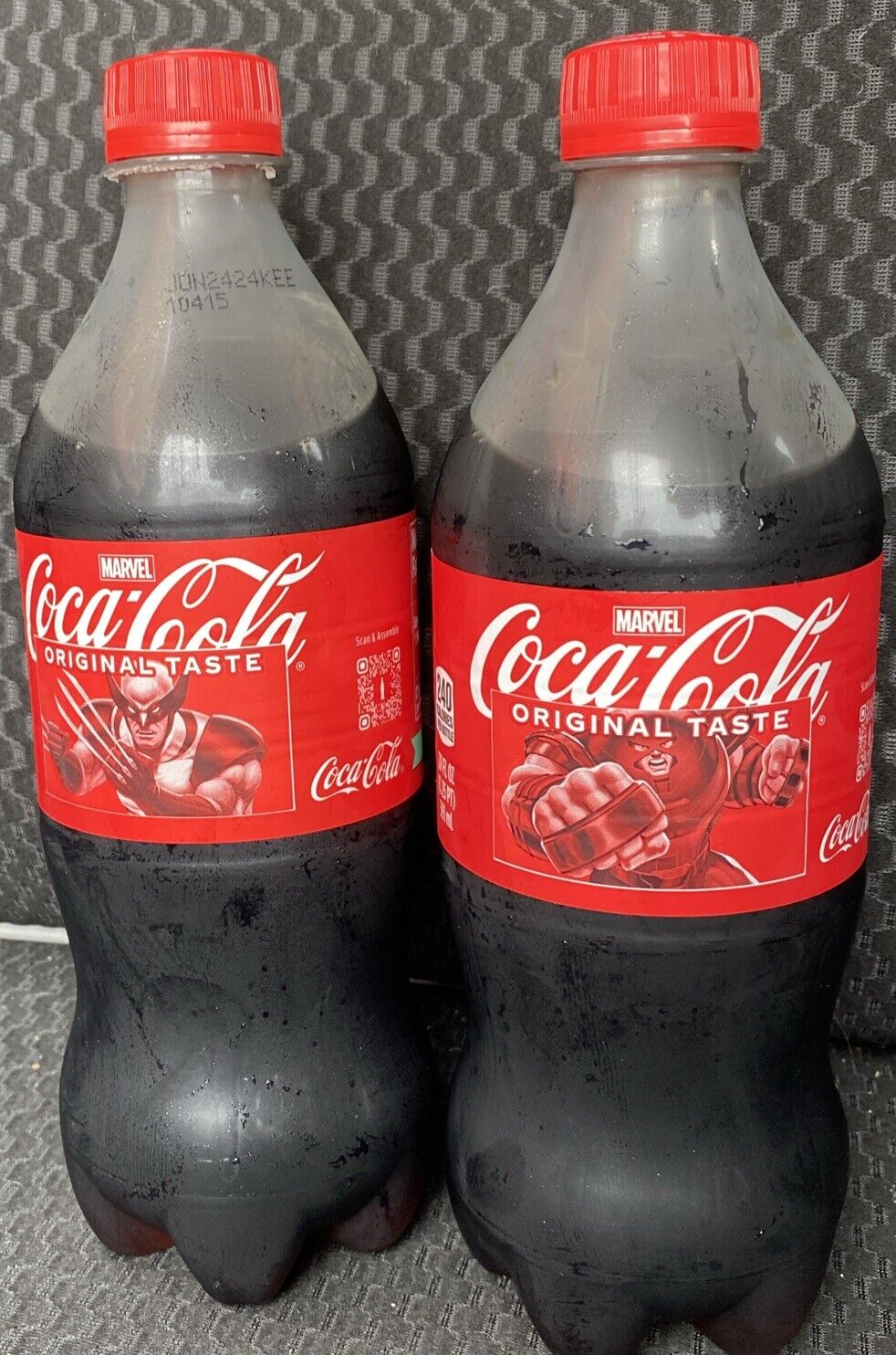 Coca-Cola  Marvel WOLVERINE/ JUGGERNAUT 20oz Bottles Unopened Collectors 2024