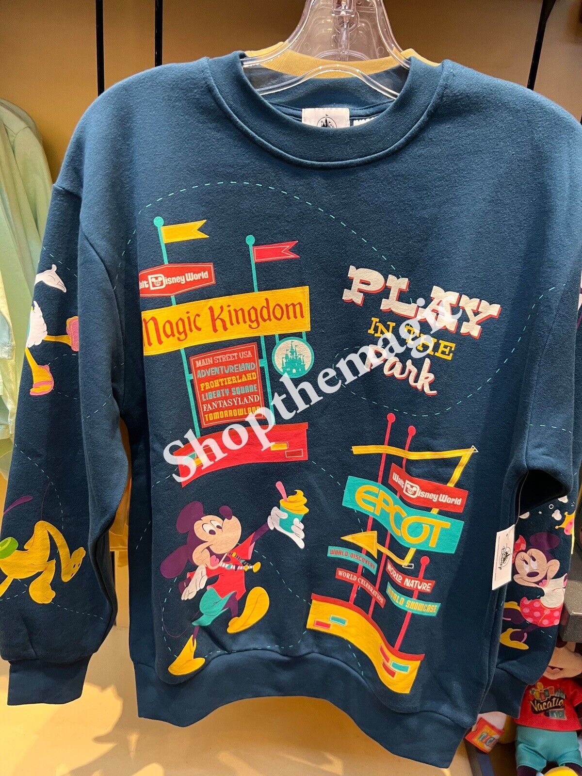 2024 Disney World  Mickey Goofy Donald Play In The Park 4 Parks Sweatshirt  LRG