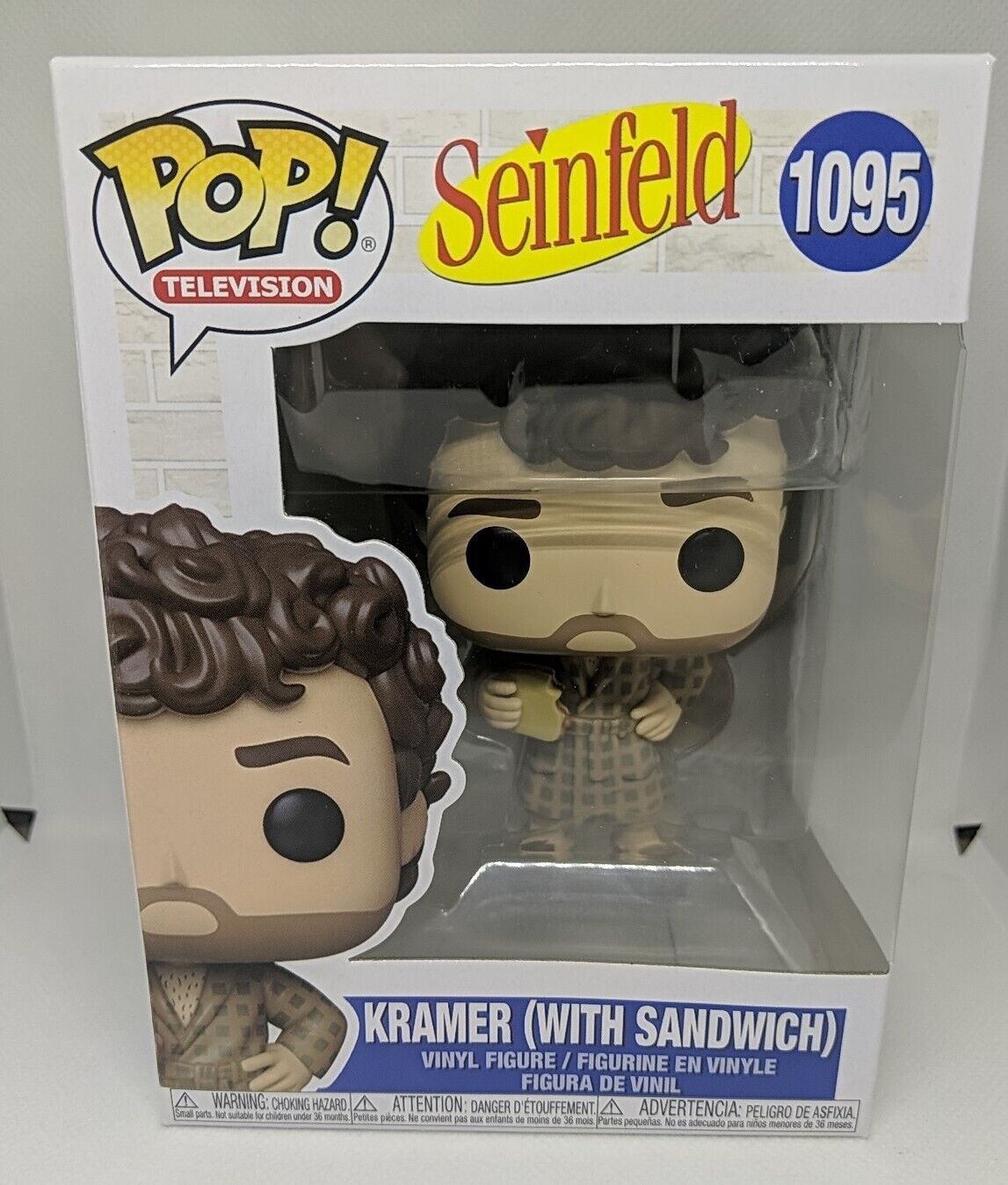 Funko Pop Television Seinfeld #1095 Kramer (With Sandwich) Vinyl Figure (Read)