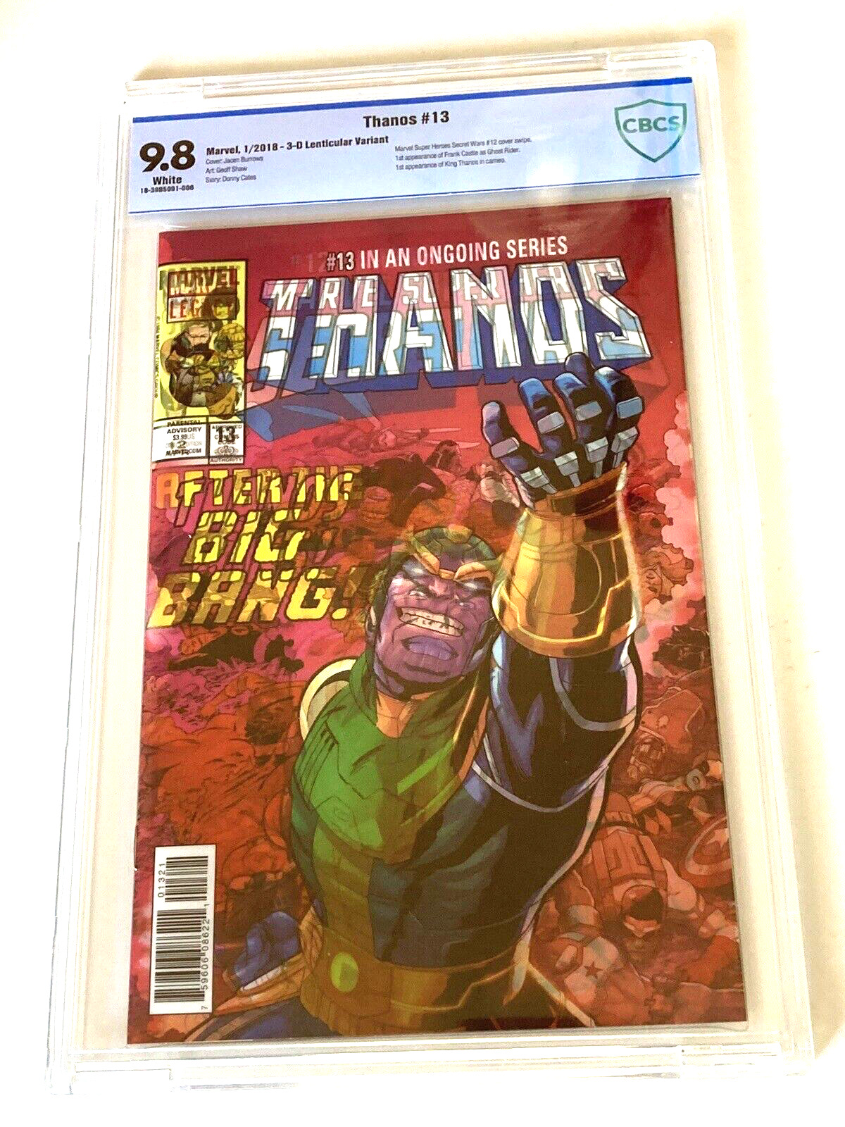 Thanos #13 CBCS 9.8 1st Cosmic Ghost Rider, Linticular Variant