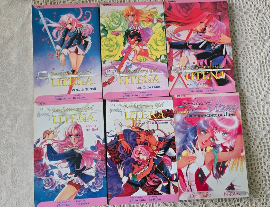 Revolutionary Girl Utena Complete English Manga Set Series Volumes 1-5 Saito