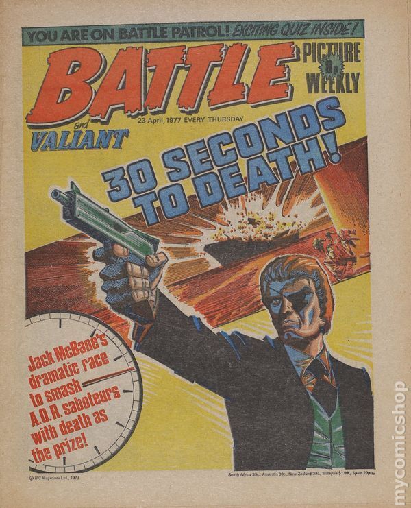 Battle Picture Weekly and Valiant Apr 23 1977 FN Stock Image