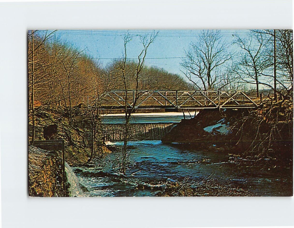 Postcard Scene on 8 Mile River Hamburg Connecticut USA North America