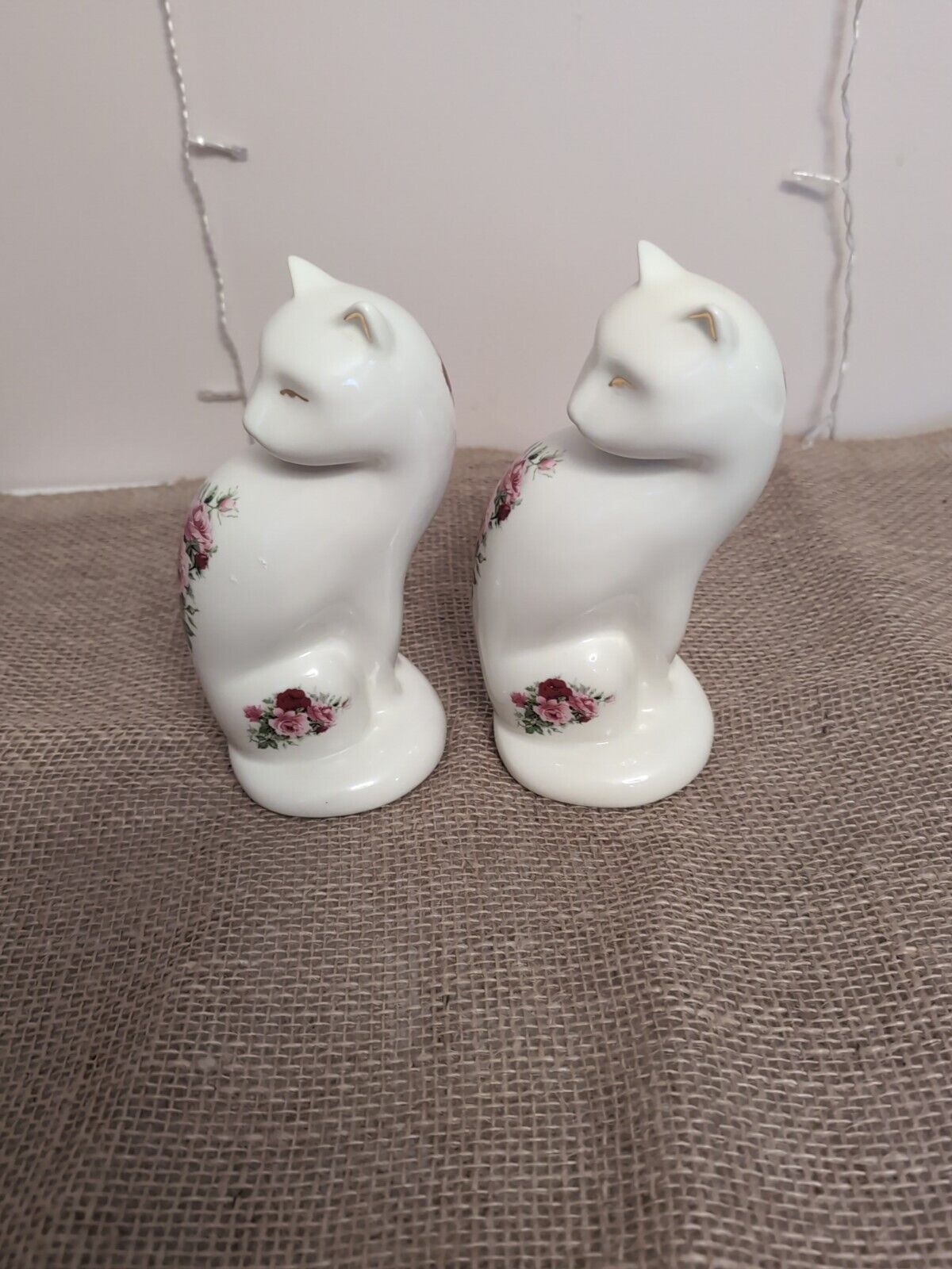  Formalities Victorian Rose Cat by Baum Brothers Pink and Red Rose LOT OF 2