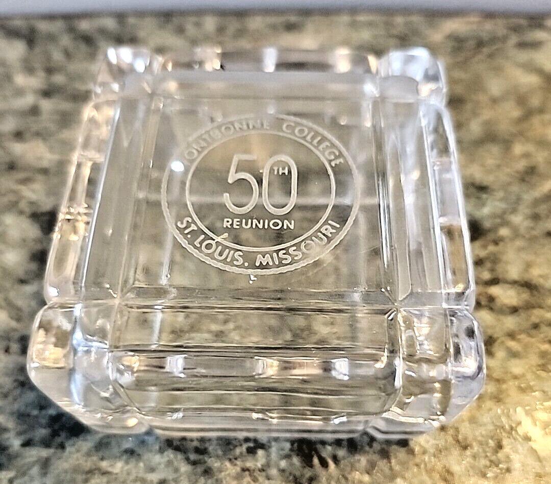 Fontbonne College for Women Crystal Trinket Box 50th Reunion St. Louis MO