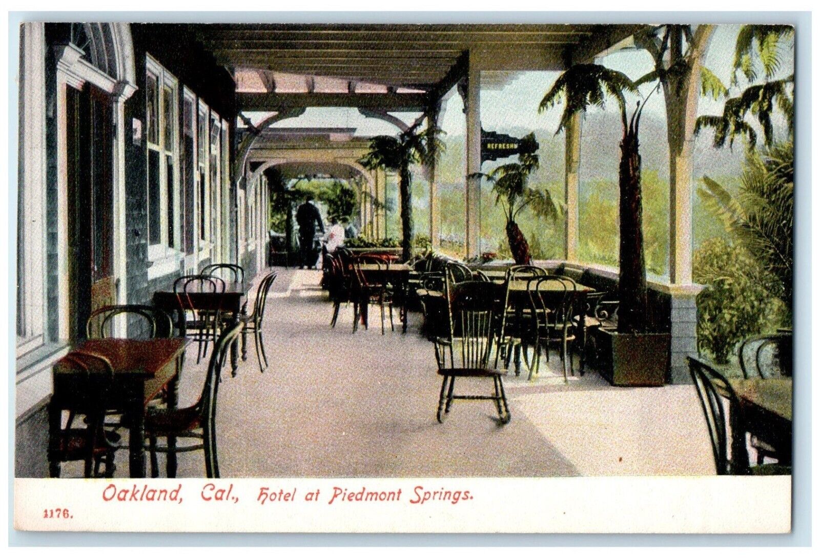 c1910's Hotel At Piedmont Springs Oakland California CA Antique Postcard