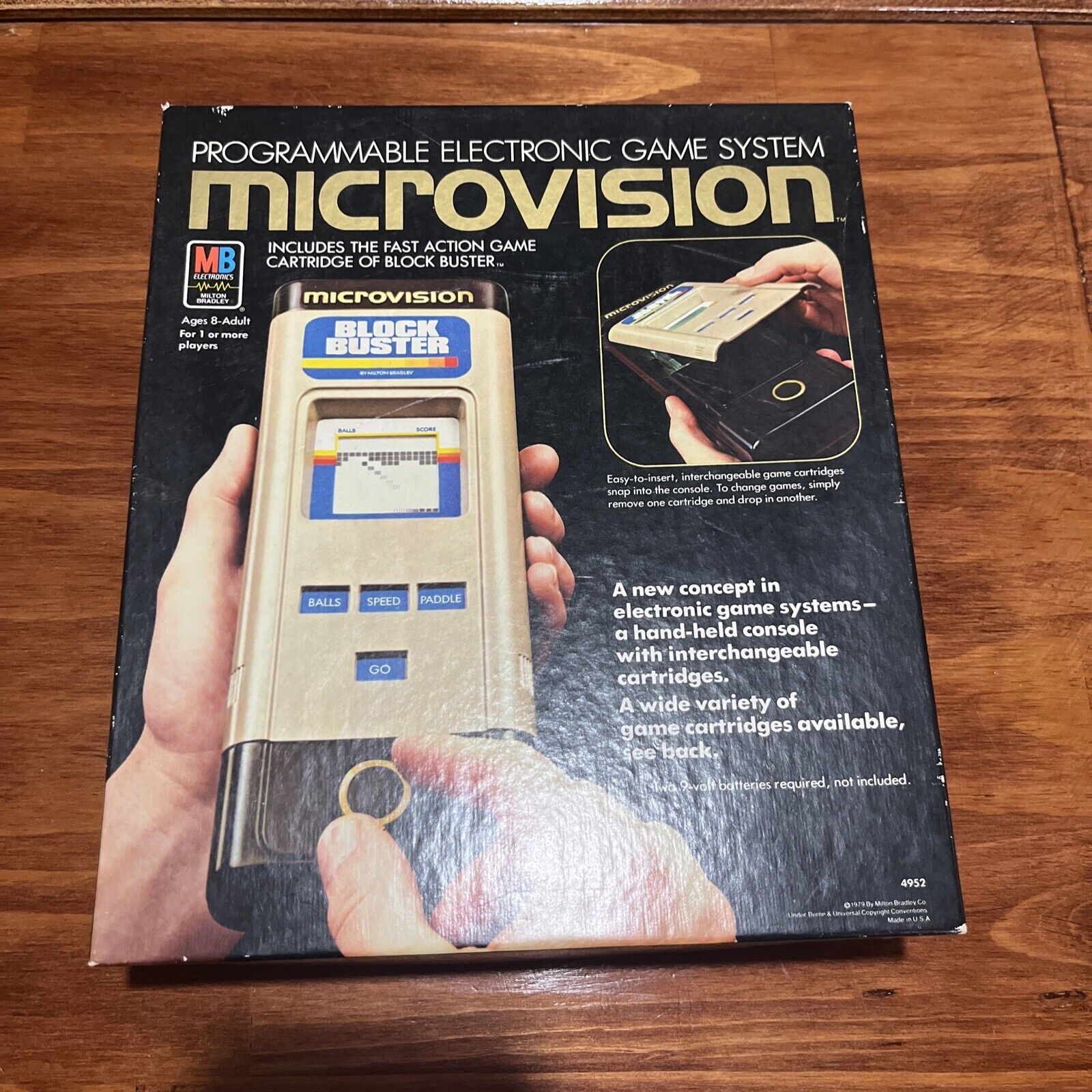 Vintage MICROVISION Electronic Game System Original Empty Box Only, NO GAME